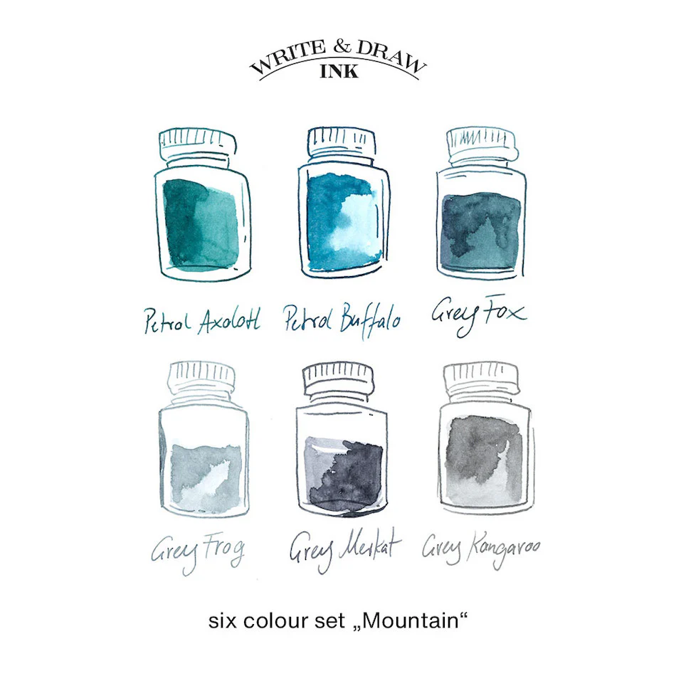 Octopus Write and Draw Ink Set of 6 Mountain - Image 2