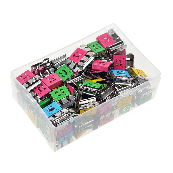 OHTO Smile Slide Clips Assorted Pack of 100 - Image 3