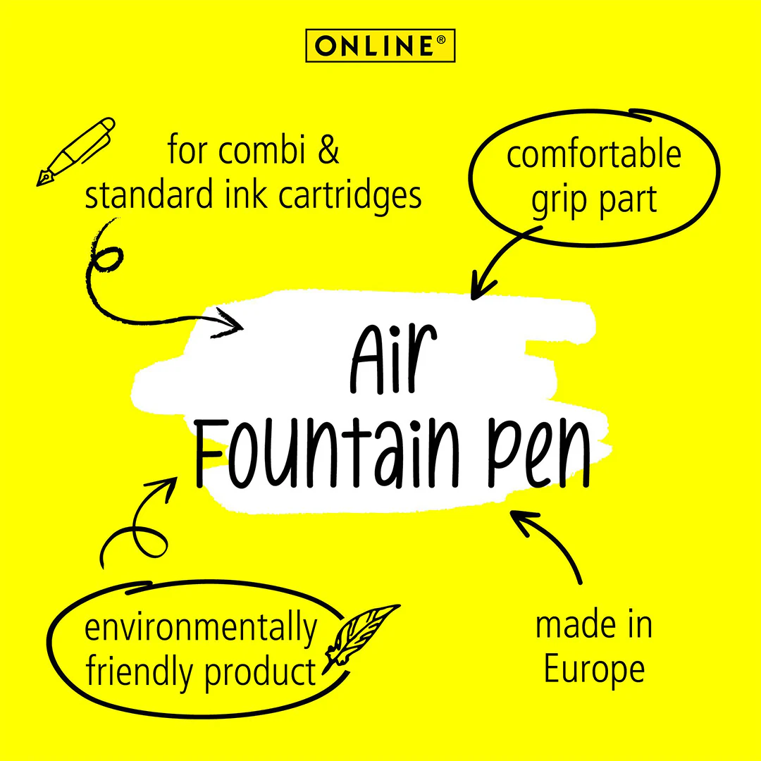 ONLINE AIR Blue Angel certificated fountain pen Black n'Grey - Image 4