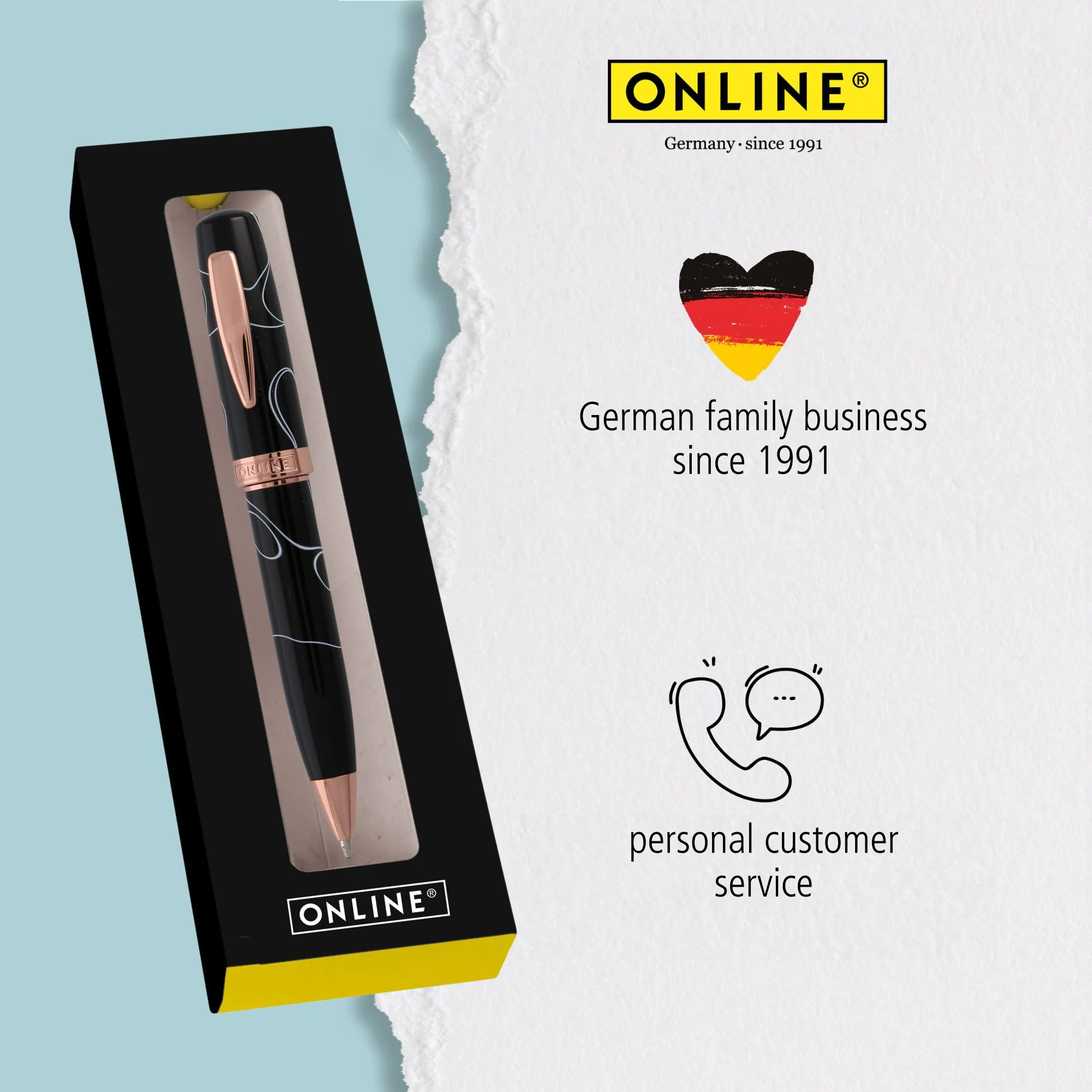 ONLINE Bohemian Art Ballpoint Pen Black - Image 4