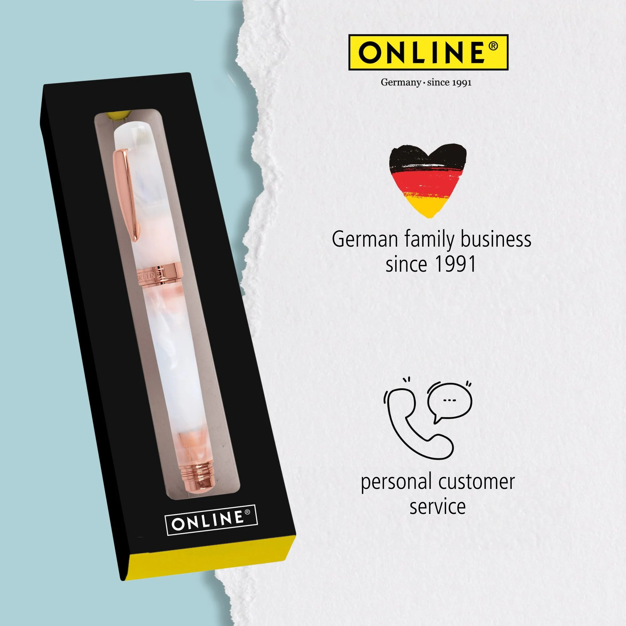 ONLINE Bohemian Art Fountain Pen White - Image 4