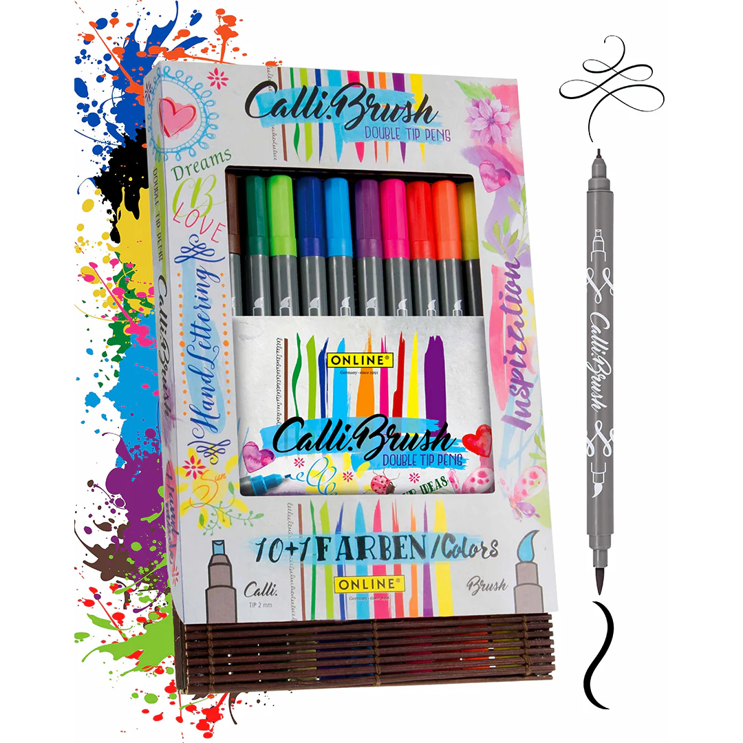 ONLINE Calligraphy Brush Gift Set of 11