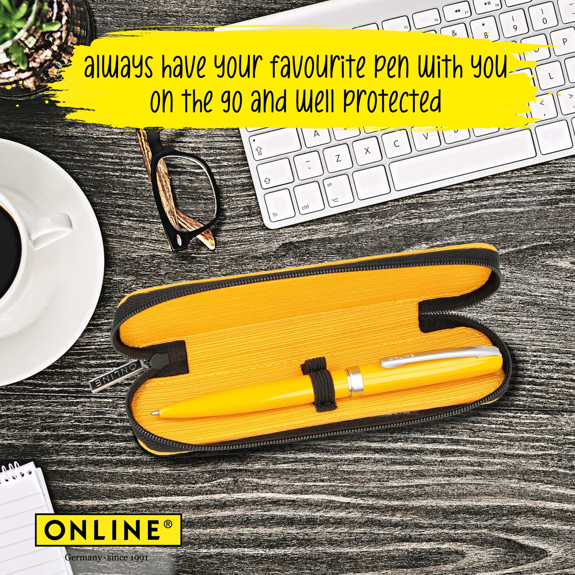 ONLINE Eleganza Notebook Ballpoint and Case Writing Set Yellow - Image 5