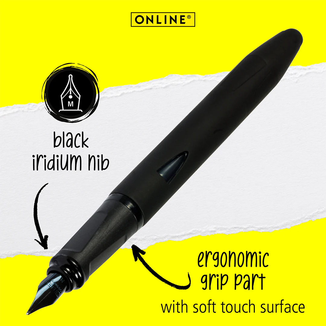ONLINE Switch Plus Fountain Pen with Stylus Tip Black - Image 3