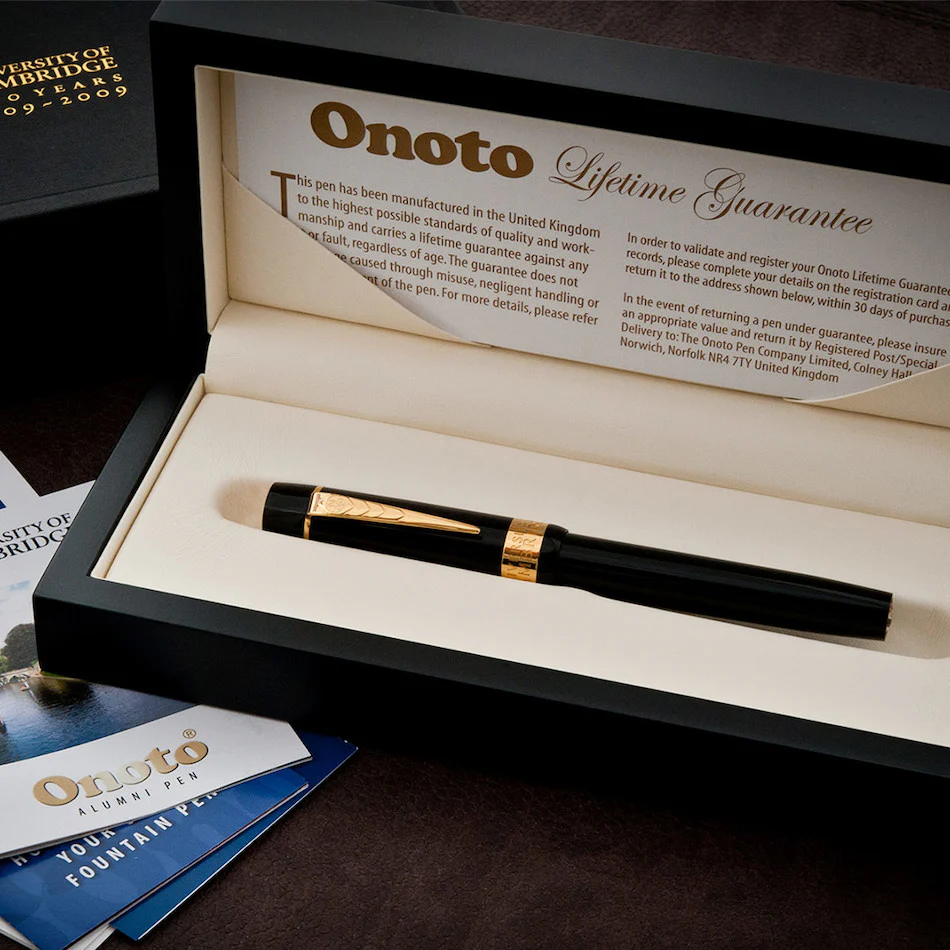 Onoto Magna 18ct Gold Nib Fountain Pen University of Cambridge - Image 3