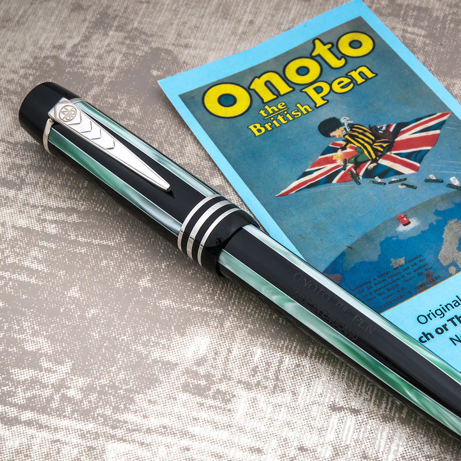 Onoto Pinstripe 18ct Gold Nib Fountain Pen University of Cambridge Blue - Image 3