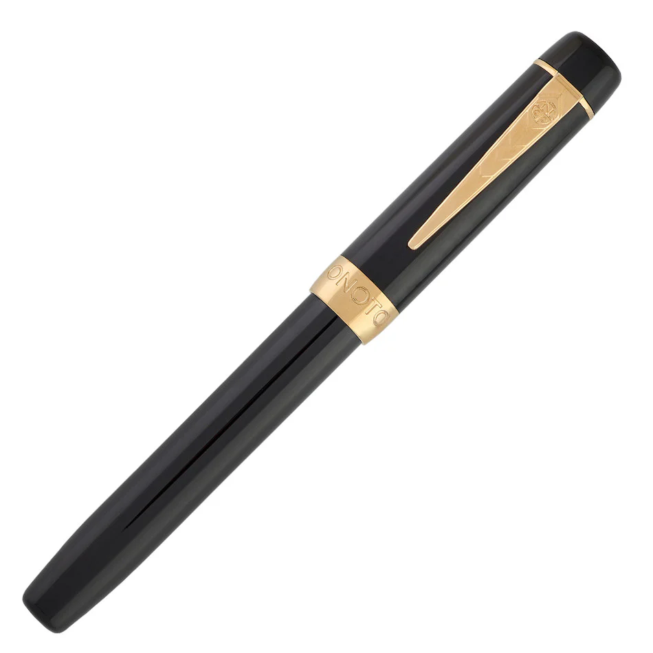 Onoto Scholar Fountain Pen Black with Gold Trim - Image 2