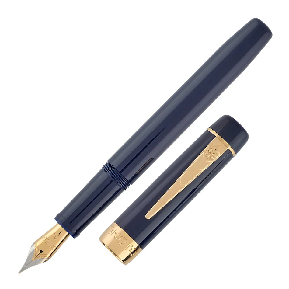 Onoto Scholar Fountain Pen Blue with Gold Trim