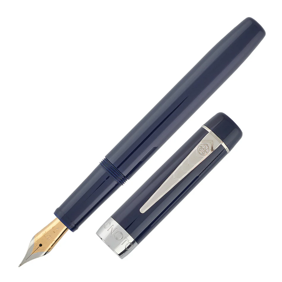 Onoto Scholar Fountain Pen Blue with Silver Trim