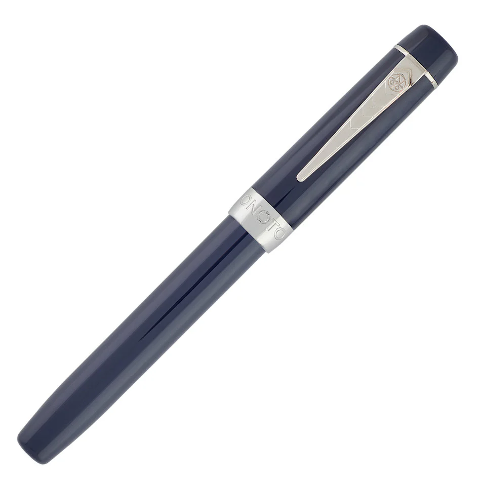 Onoto Scholar Fountain Pen Blue with Silver Trim - Image 2