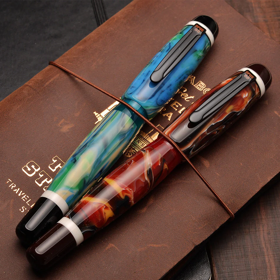 Opus 88 Bela Eye Dropper Fountain Pen Blue - Image 3