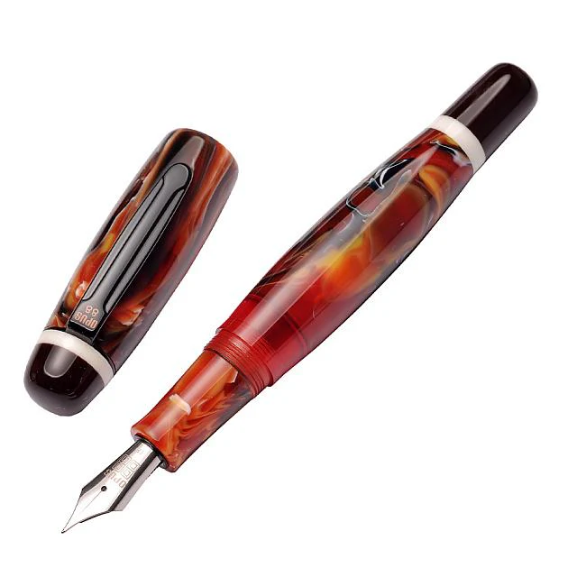 Opus 88 Bela Eye Dropper Fountain Pen Red