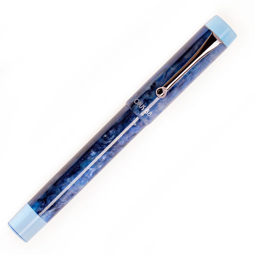 Opus 88 Demonstrator Eye Dropper Fountain Pen Sapphire - Image 8