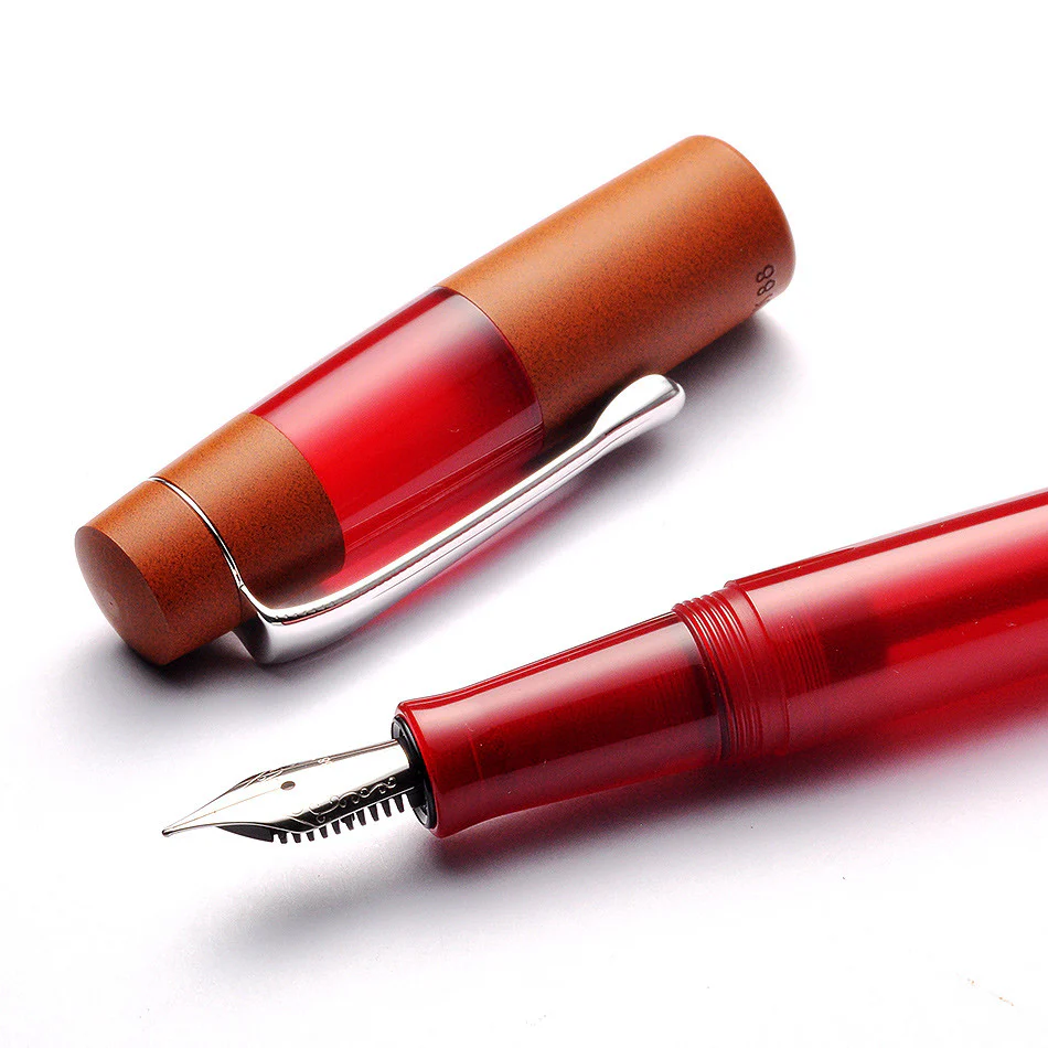 Opus 88 Koloro Eye Dropper Fountain Pen Red - Image 3