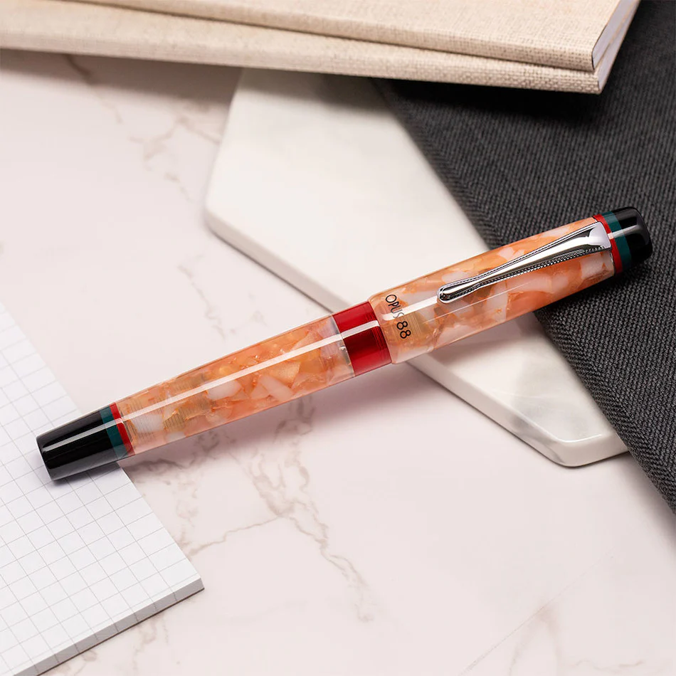 Opus 88 Minty Fountain Pen Orange - Image 4