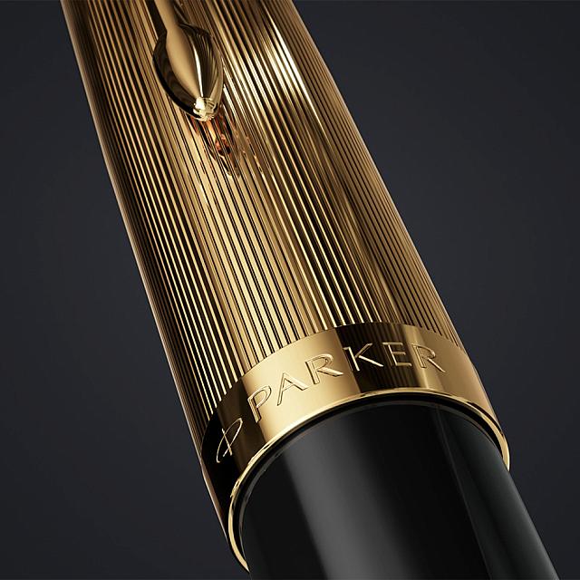 Parker 51 Ballpoint Pen Black with Gold - Image 2