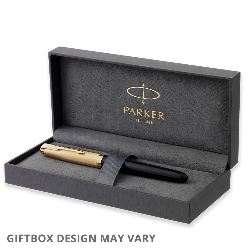 Parker 51 Fountain Pen Black with Gold Nib - Image 4