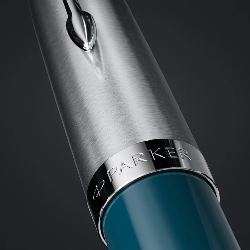 Parker 51 Fountain Pen Teal Blue - Image 7