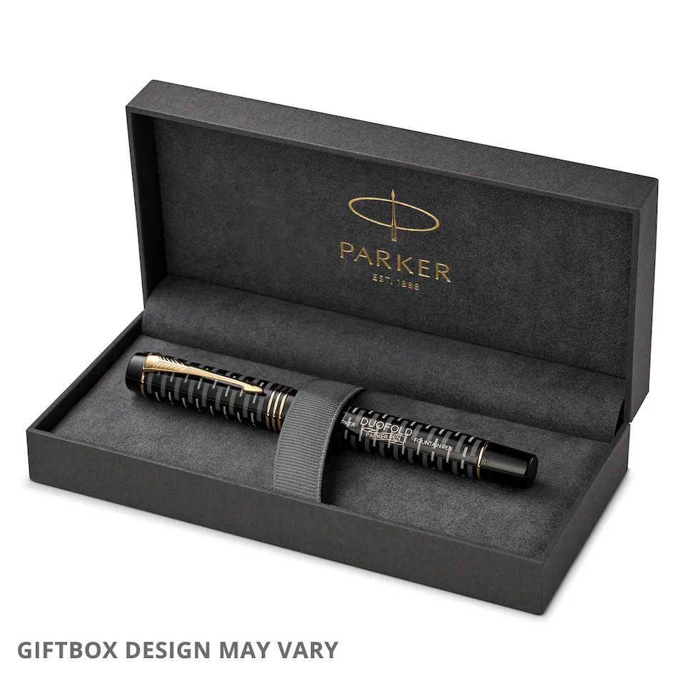 Parker Duofold 100th Anniversary Limited Edition Fountain Pen Black - Image 4