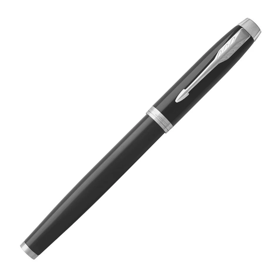 Parker IM Fountain Pen Black Lacquer with Chrome Trim - Image 2