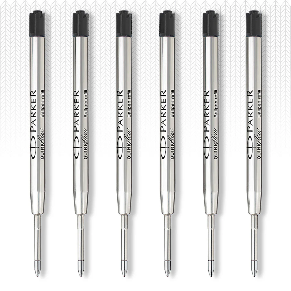 Parker Quinkflow Ballpoint Pen Refill Medium Tip Set of 6 - Image 2