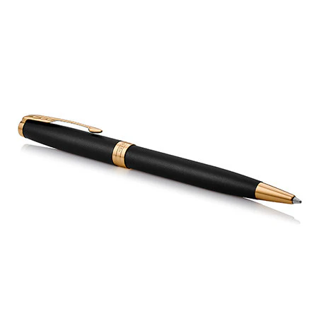 Parker Sonnet Ballpoint Pen Matte Black Lacquer with Gold Trim - Image 2