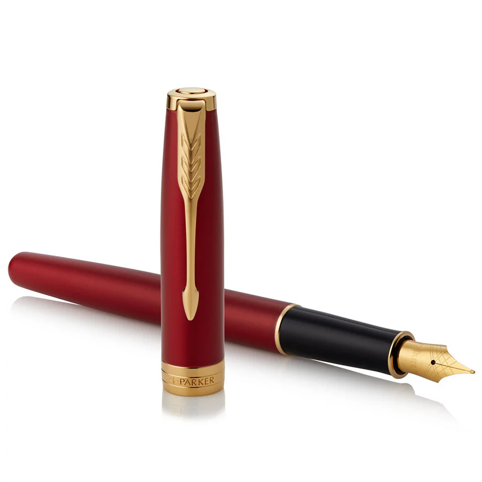 Parker Sonnet Fountain Pen Red Lacquer - Image 3