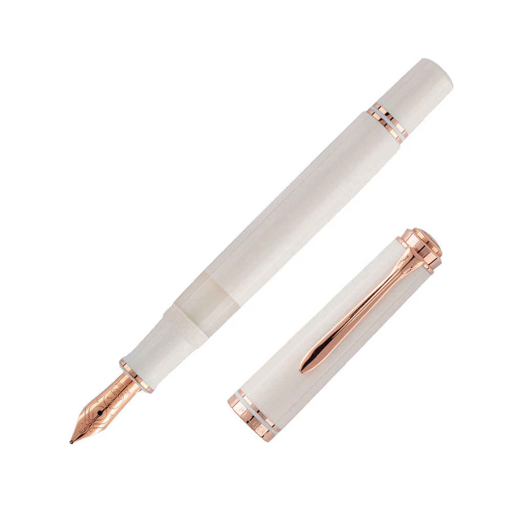Pelikan Souveran M600 Special Edition Fountain Pen White Rose Gold - Image 6