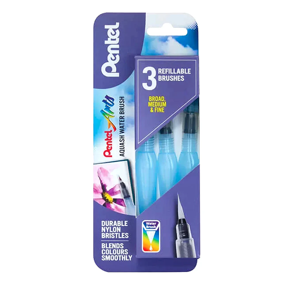 Pentel Aquash Waterbrush Set of 3