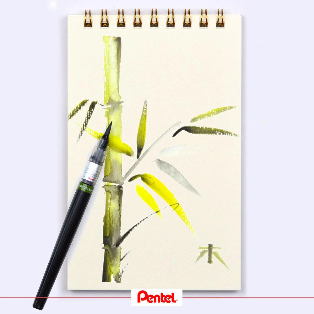 Pentel Colour Brush Pen GFL - Image 5