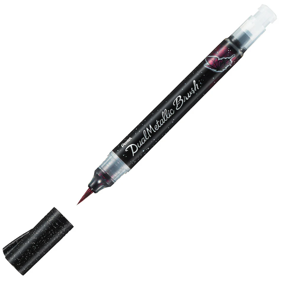 Pentel Dual Metallic Brush Pen - Image 2