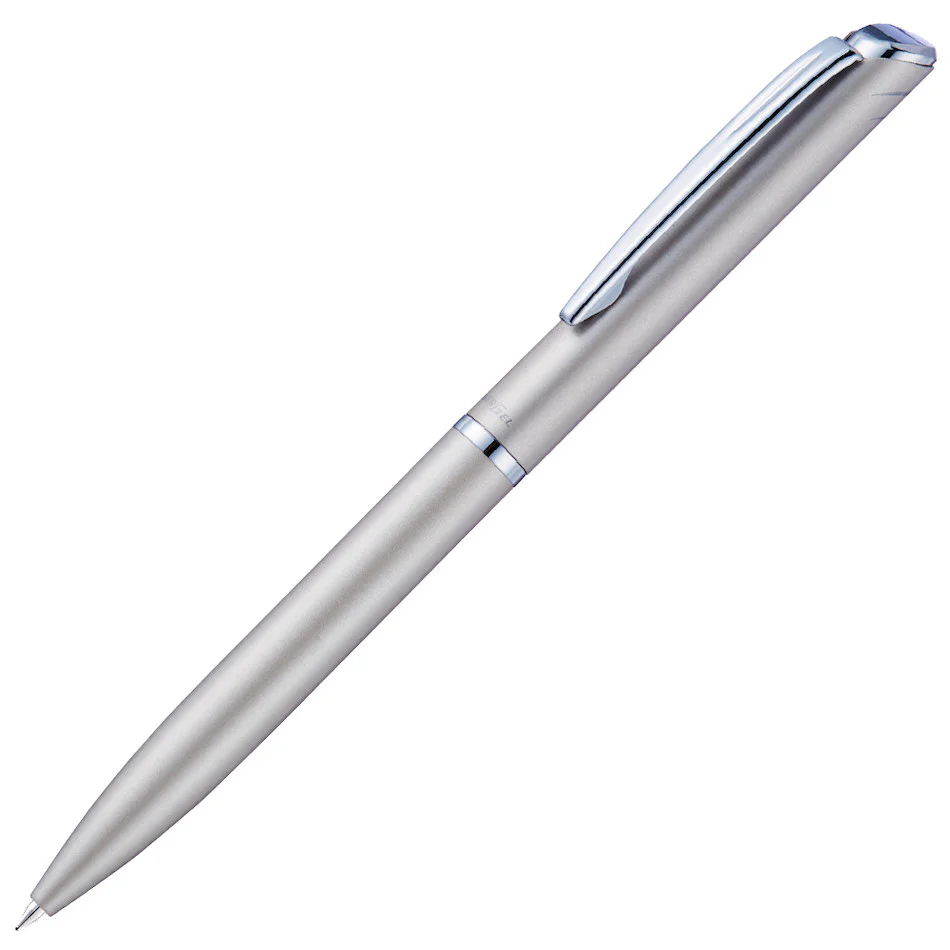 Pentel EnerGel Philography Retractable Rollerball Pen Warm Silver with Gift Box - Image 2