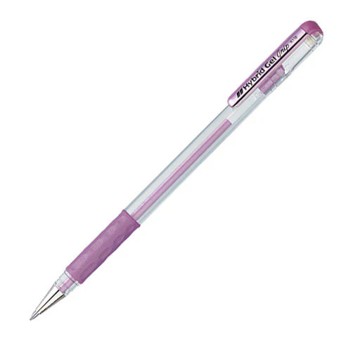 Pentel Hybrid Gel Grip Metallic Rollerball Pen K118M - Image 6