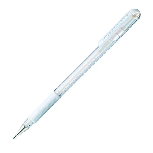 Pentel Hybrid Gel Grip Metallic Rollerball Pen K118M - Image 7