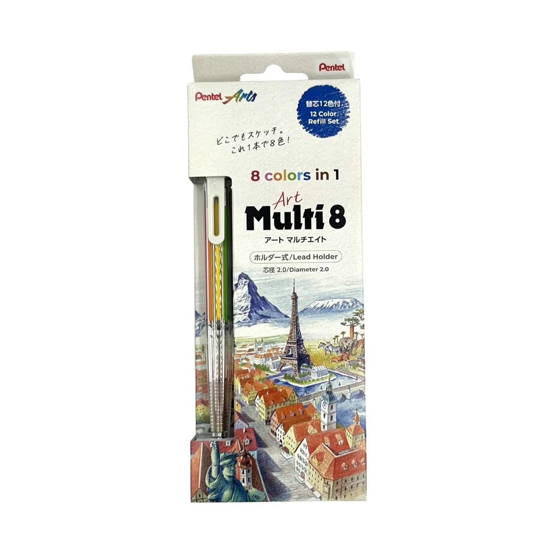 Pentel Multi-8 Art Pencil and Lead Set - Image 2