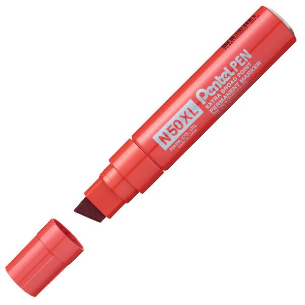 Pentel N50XL Permanent Marker Extra Broad Chisel - Image 4