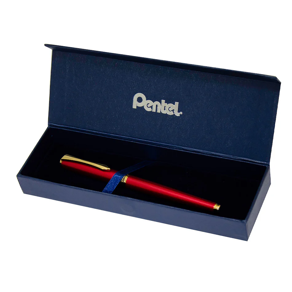 Pentel Sterling Fountain Pen Garnet with Gift Box
