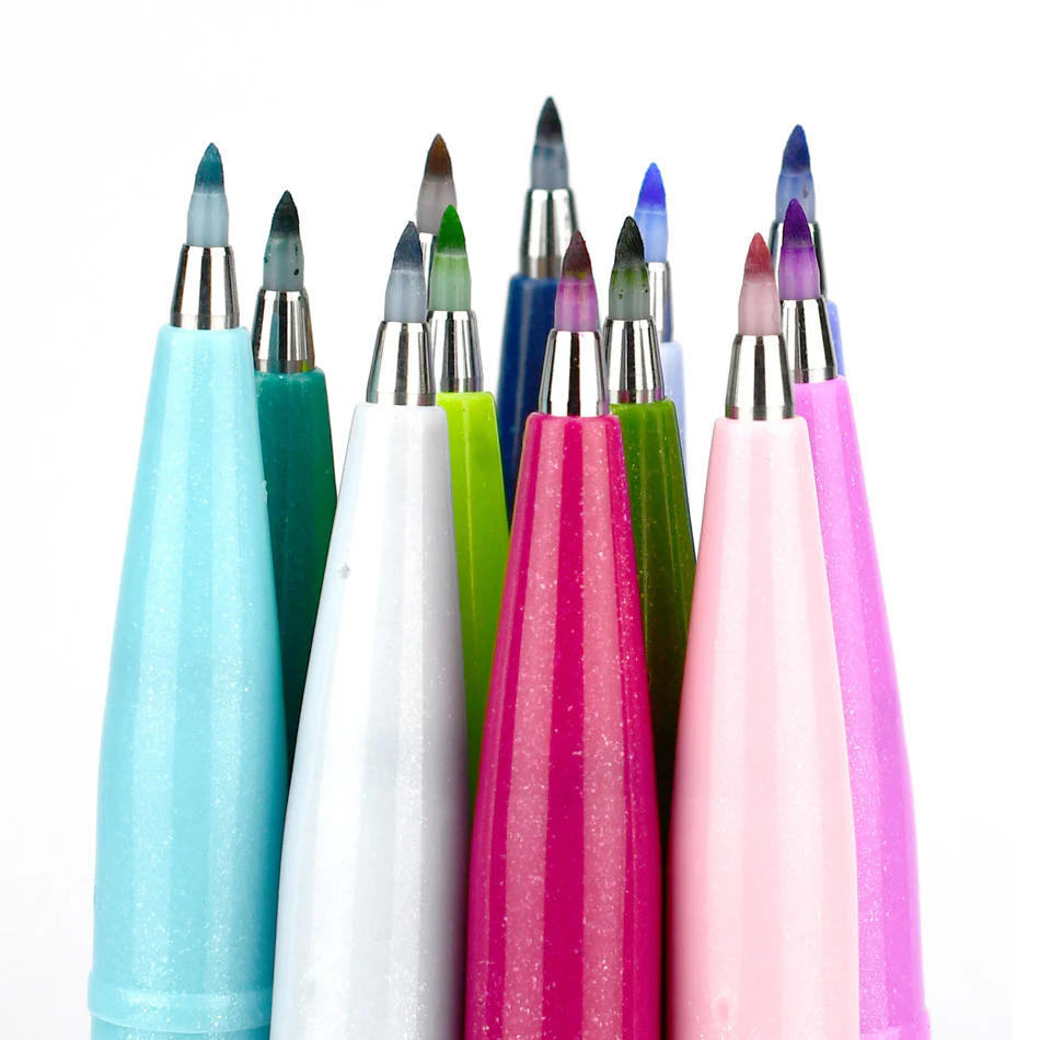 Pentel Touch Brush Sign Pen Set of 12 Fresh Shades - Image 2
