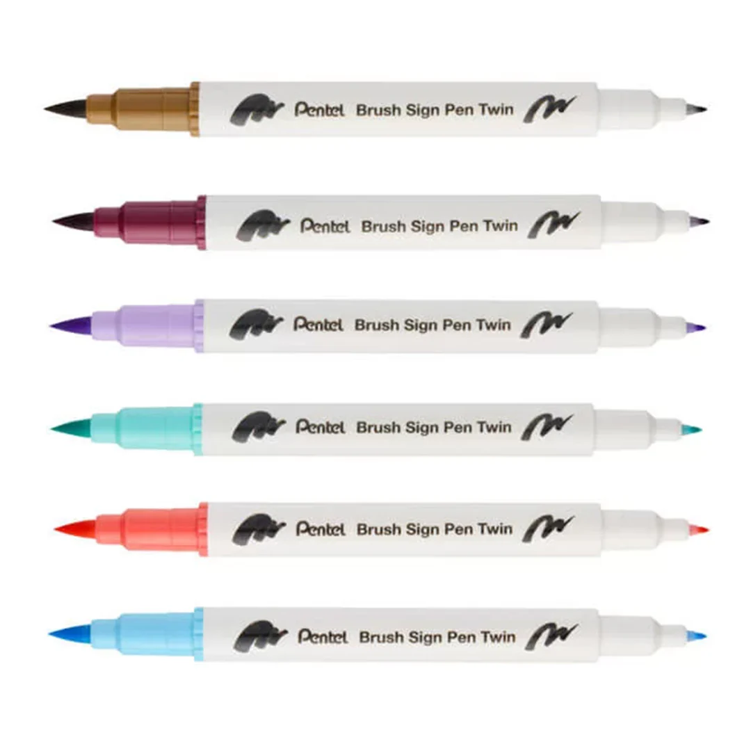 Pentel Touch Brush Sign Pen Twin Tip SESW30C - Image 3