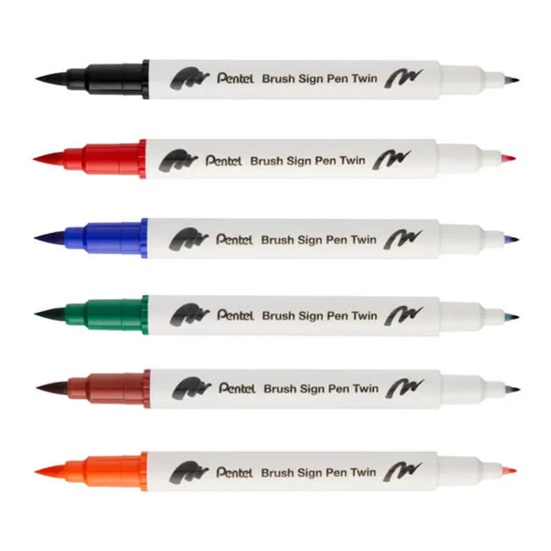 Pentel Touch Brush Sign Pen Twin Tip SESW30C - Image 5