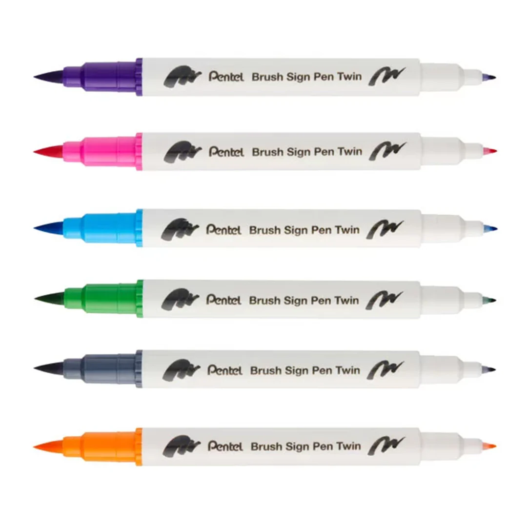 Pentel Touch Brush Sign Pen Twin Tip SESW30C - Image 6