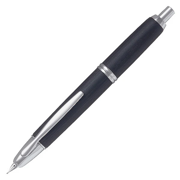 Pilot Capless Fountain Pen Birch Wood Barrel Black