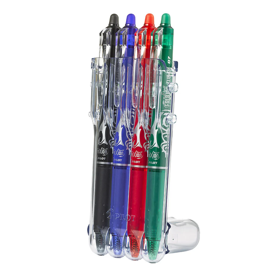 Pilot FriXion Clicker Erasable Rollerball Pen 07 Medium Assorted Set of 4 - Image 2
