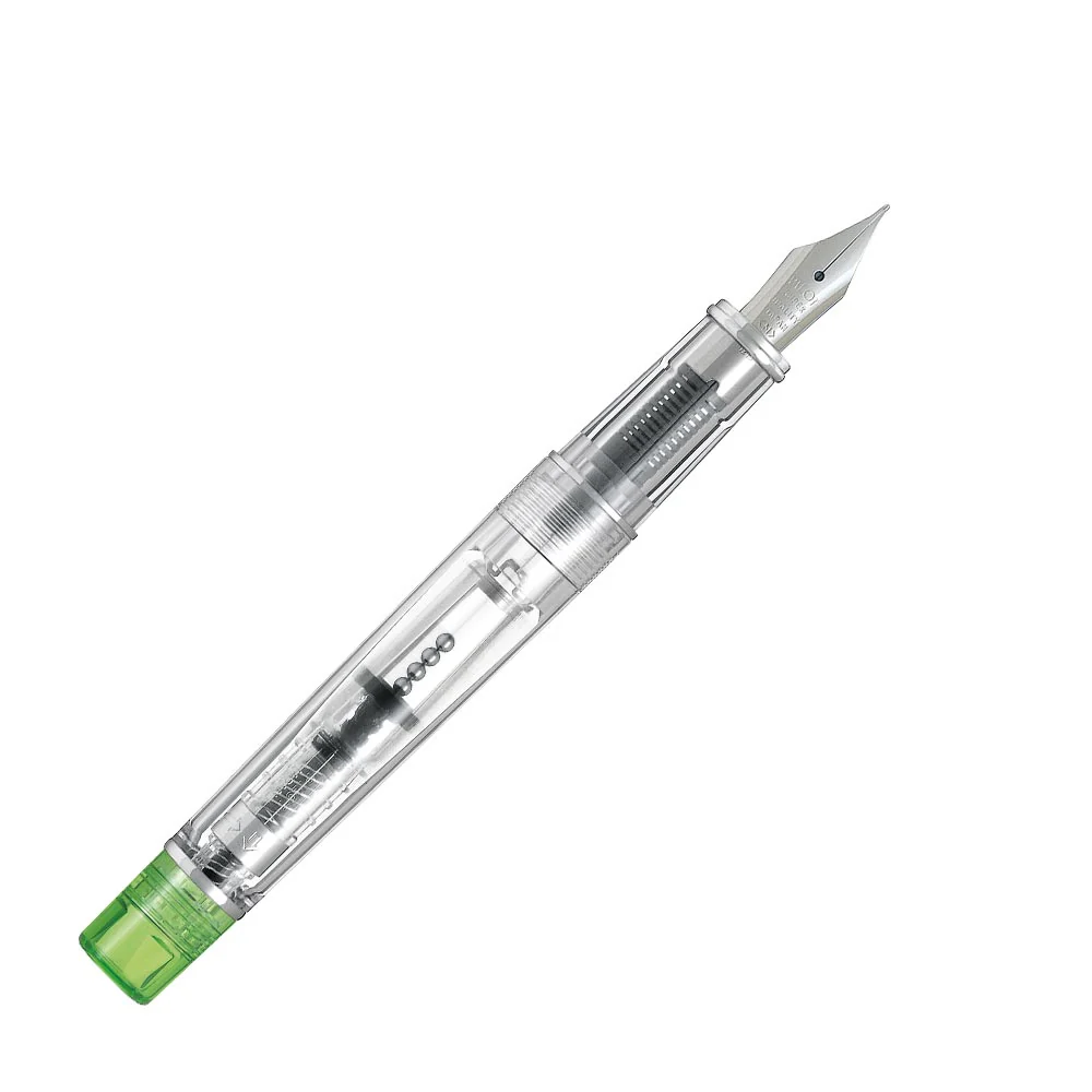 Pilot Prera Fountain Pen Transparent with Light Green Trim - Image 2