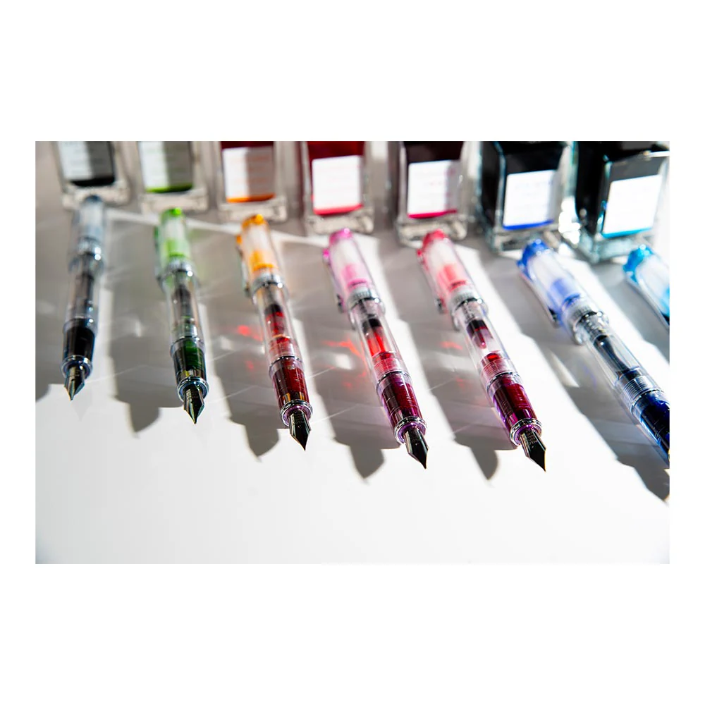 Pilot Prera Fountain Pen Transparent with Red Trim - Image 5