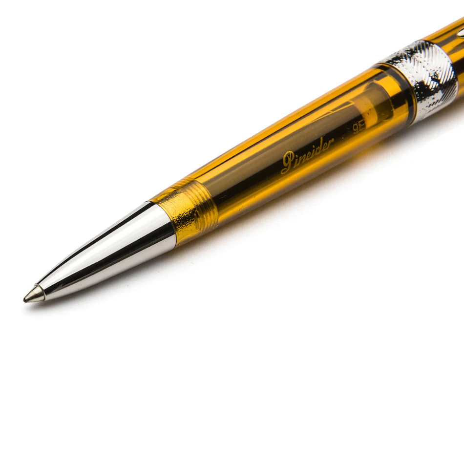 Pineider Avatar UR Demo Black Finitures Ballpoint Pen Amber - Image 2