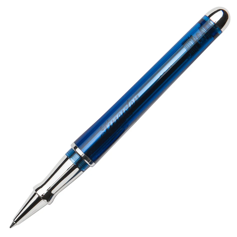 Pineider Avatar UR Demo Black Finitures Rollerball Pen Sky Blue
