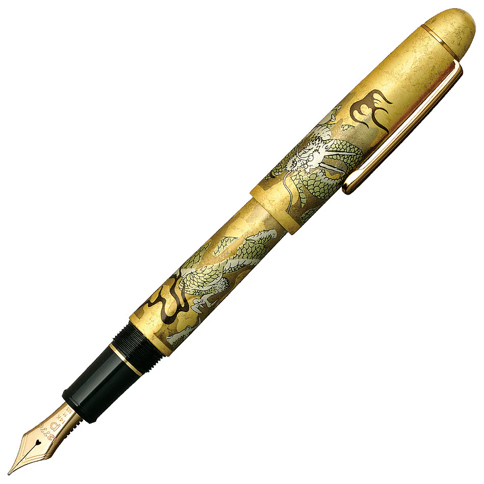 Platinum #3776 Ascending Dragon Kanazawa-haku Gold Leaf Fountain Pen