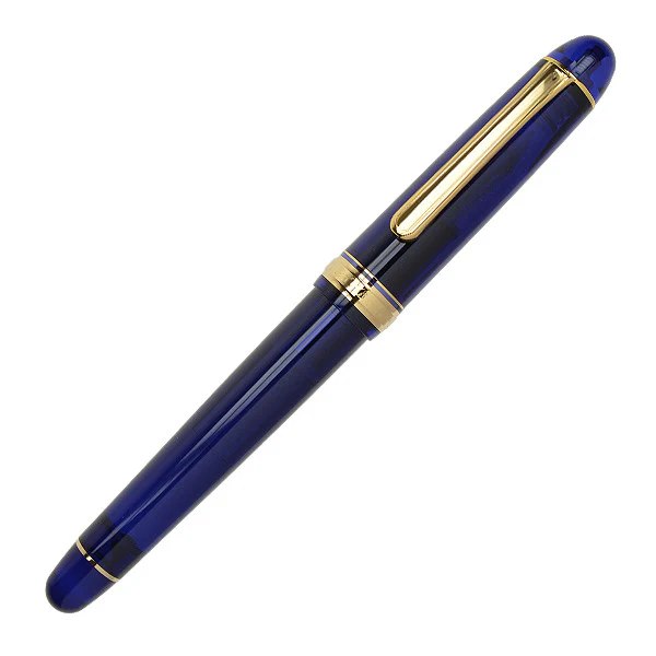 Platinum #3776 Century Music Nib Fountain Pen Chartres Blue - Image 2