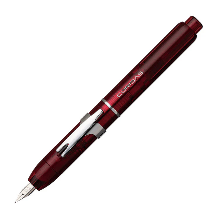 Platinum Curidas Retractable Fountain Pen Grand Red